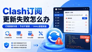 Clash订阅更新失败怎么办？订阅刷新失败、节点不更新与YAML报错排查指南